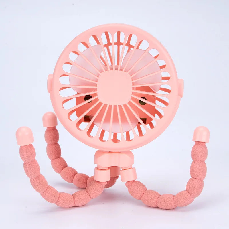 ventilateur-poussette-bébé-rose