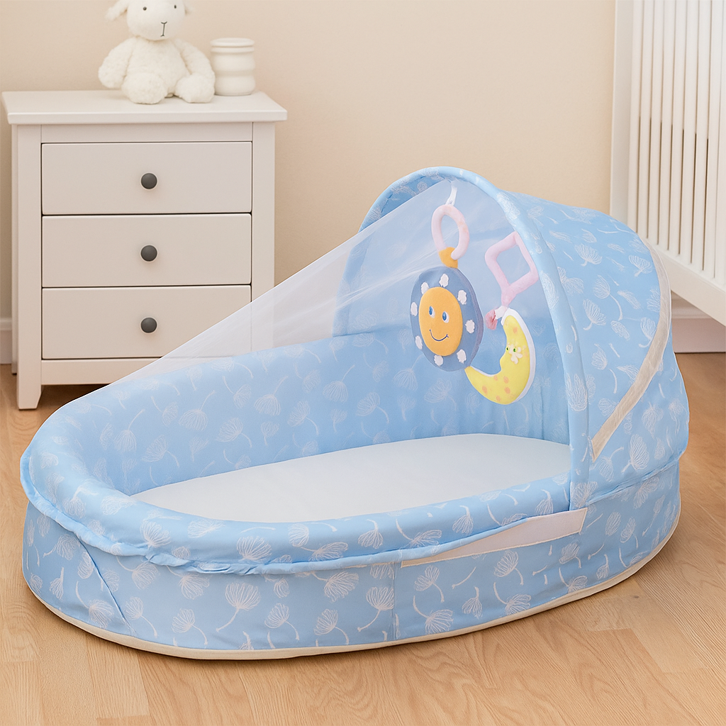 lit-de-voyage-bebe-multifonctionnel-bleu