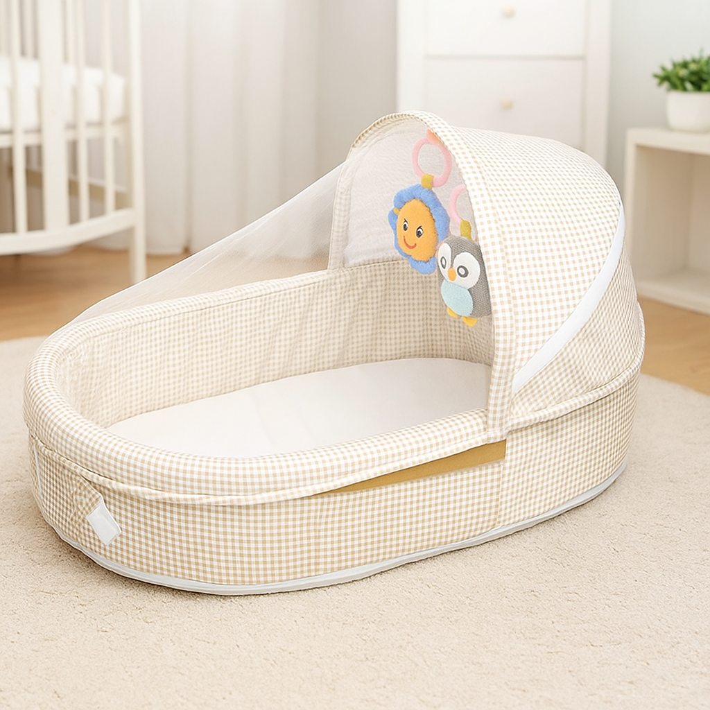 lit-de-voyage-bebe-multifonctionnel-gris