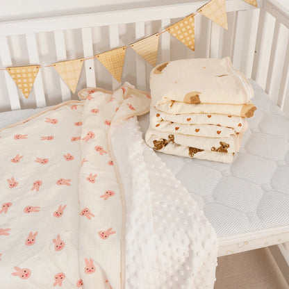couverture-bébé-en-coton-lapin