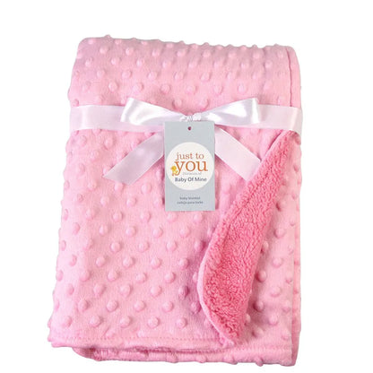 couverture-bébé-chaude-rose