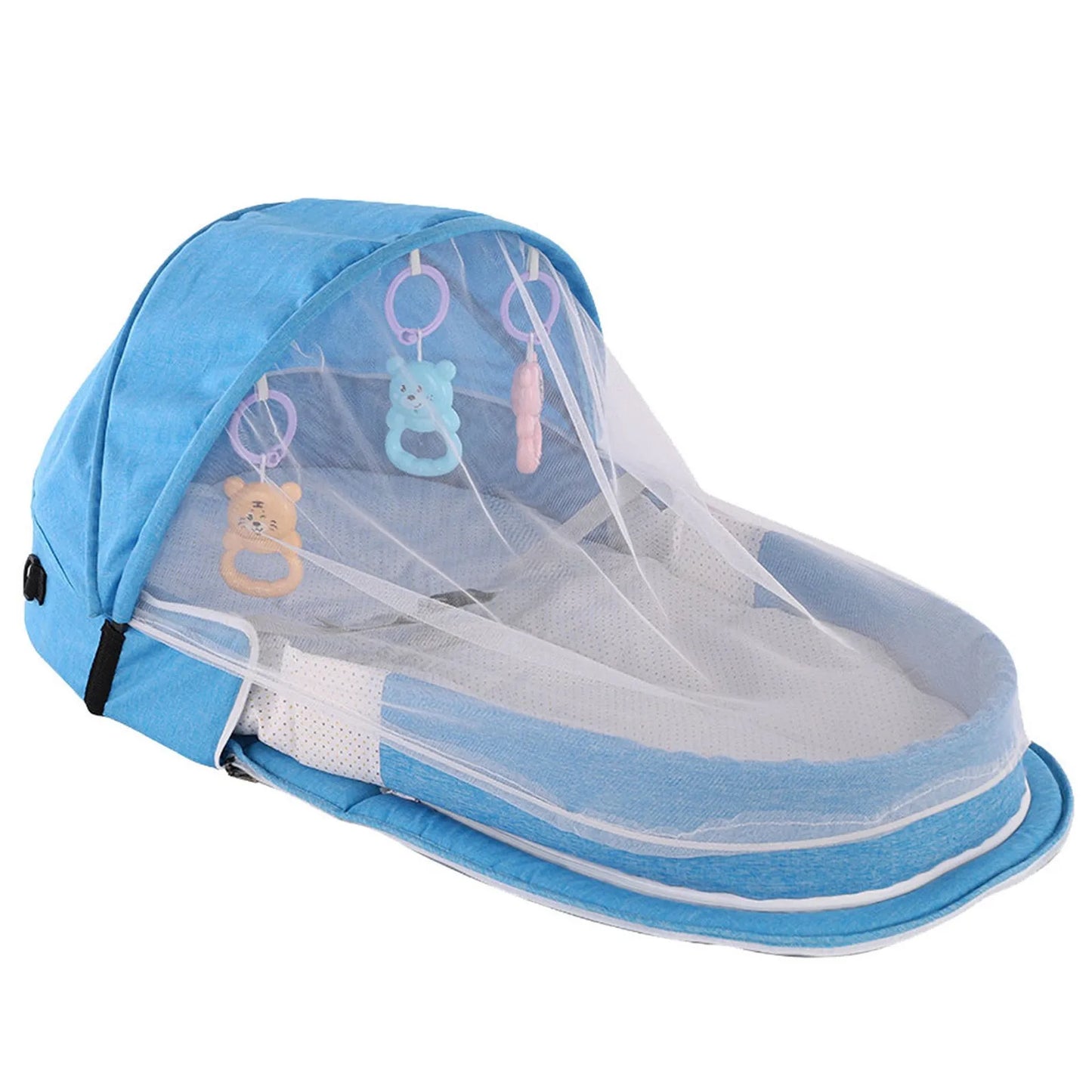 lit-de-voyage-bébé-bleu