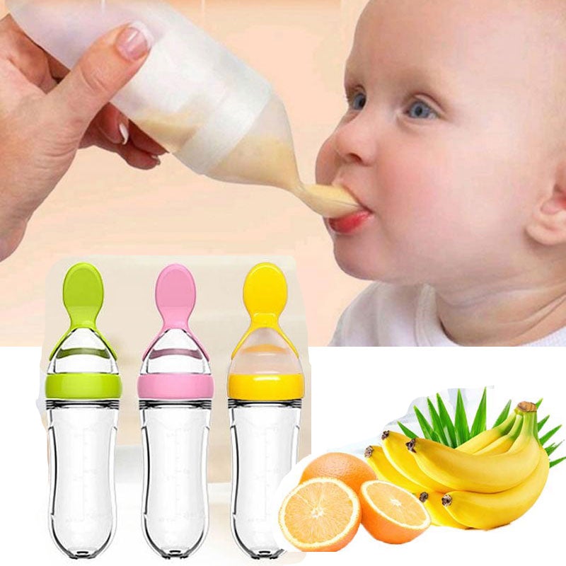 Biberon avec cuillère pour nouveau - né | EasyBottle™ - Bébés et Mamans