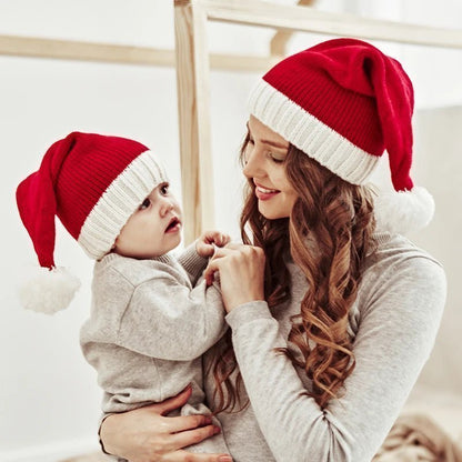 Chapeau de noël pour bébé et adulte - Bébés et Mamans