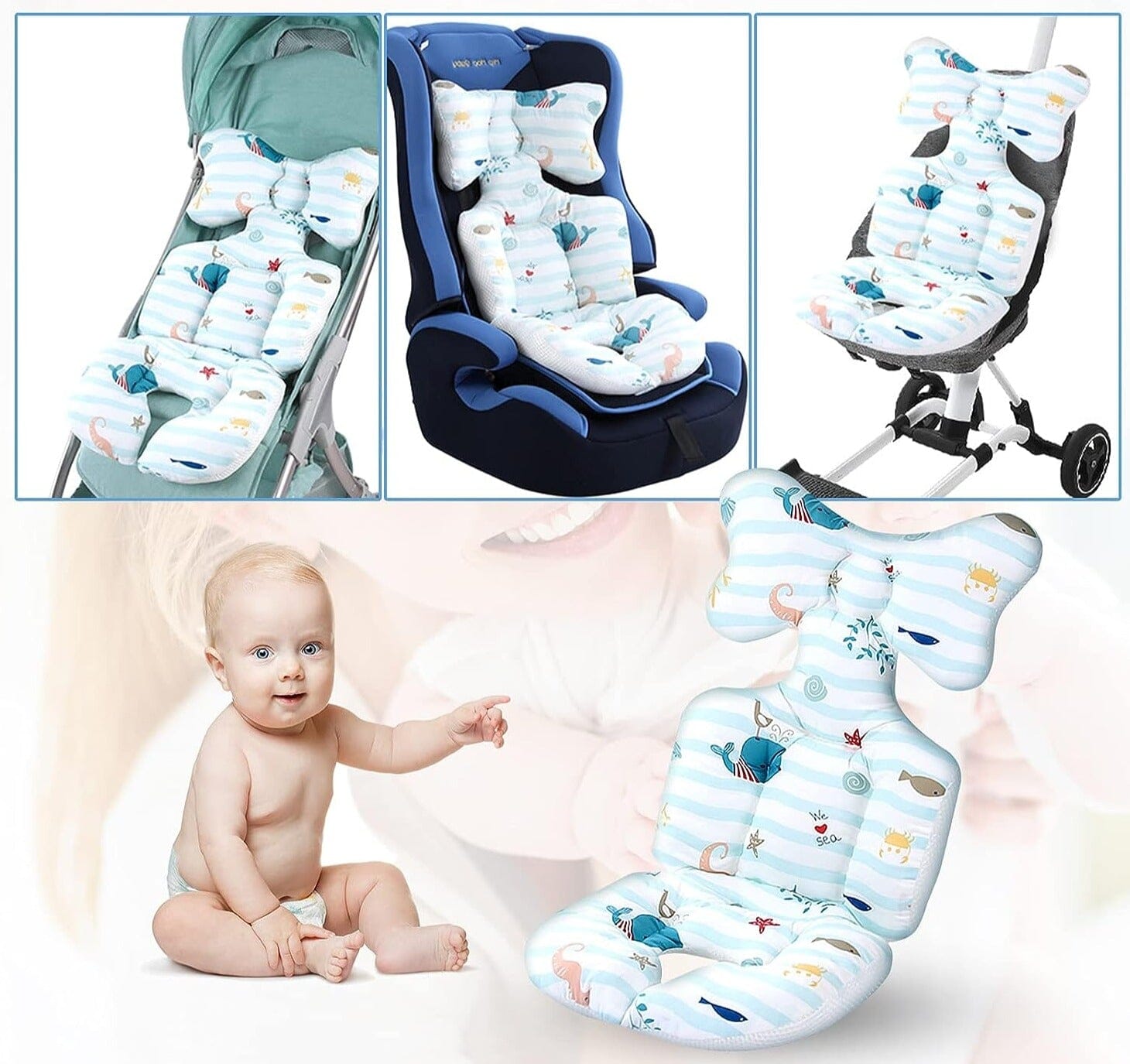 ComfyBabe™ - Coussin siège et poussette Auto - Bébés et Mamans