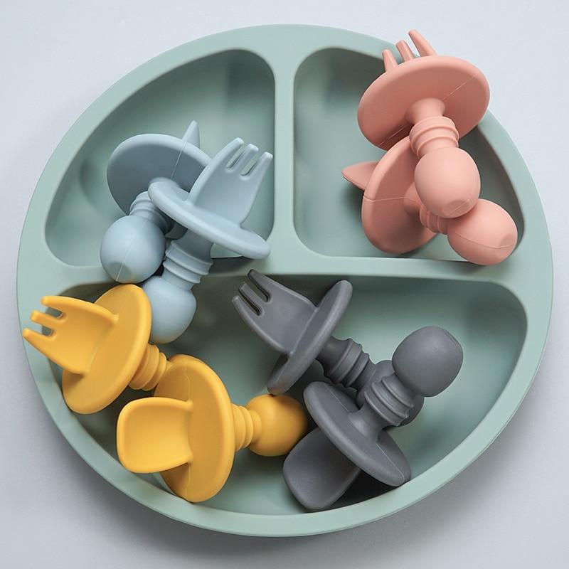 CuttieSpoon™ | Cuillère et fourchette pour bébé | Maman - Bébés et Mamans