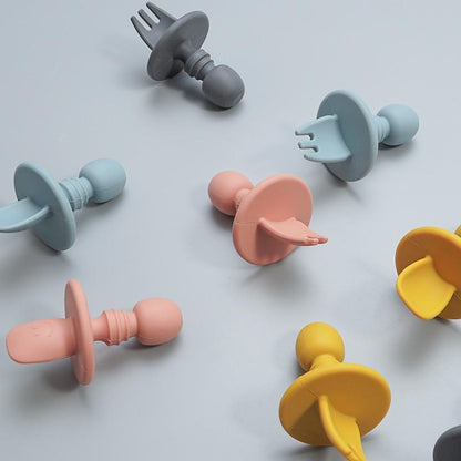 CuttieSpoon™ | Cuillère et fourchette pour bébé | Maman - Bébés et Mamans