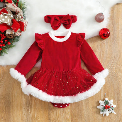 Robe barboteuse de Noël pour bébé - Bébés et Mamans