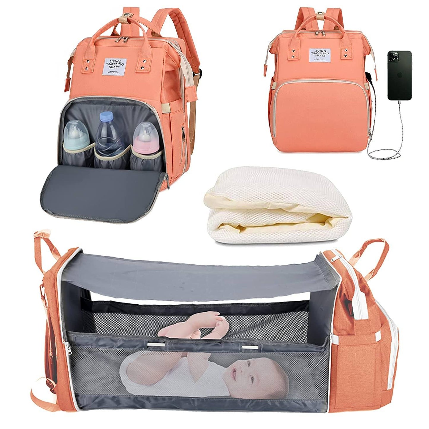 Sac à langer portatif | Berceau de voyage BabyNappy™ - Bébés et Mamans