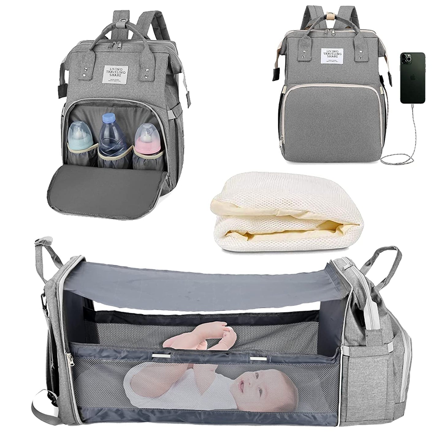 Sac à langer portatif | Berceau de voyage BabyNappy™ - Bébés et Mamans