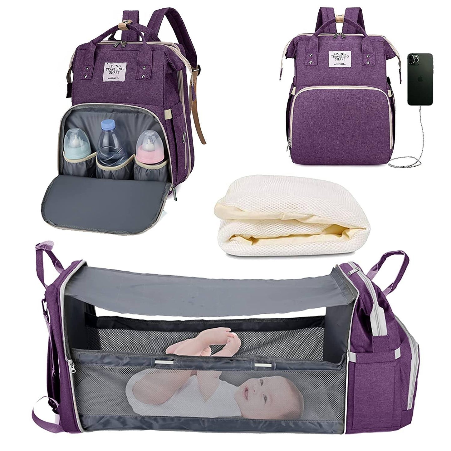 Sac à langer portatif | Berceau de voyage BabyNappy™ - Bébés et Mamans