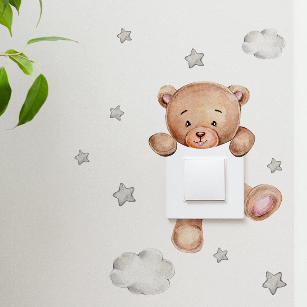 Stickybear™ - Sticker ourson décoratif | Chambre d'enfants - Bébés et Mamans