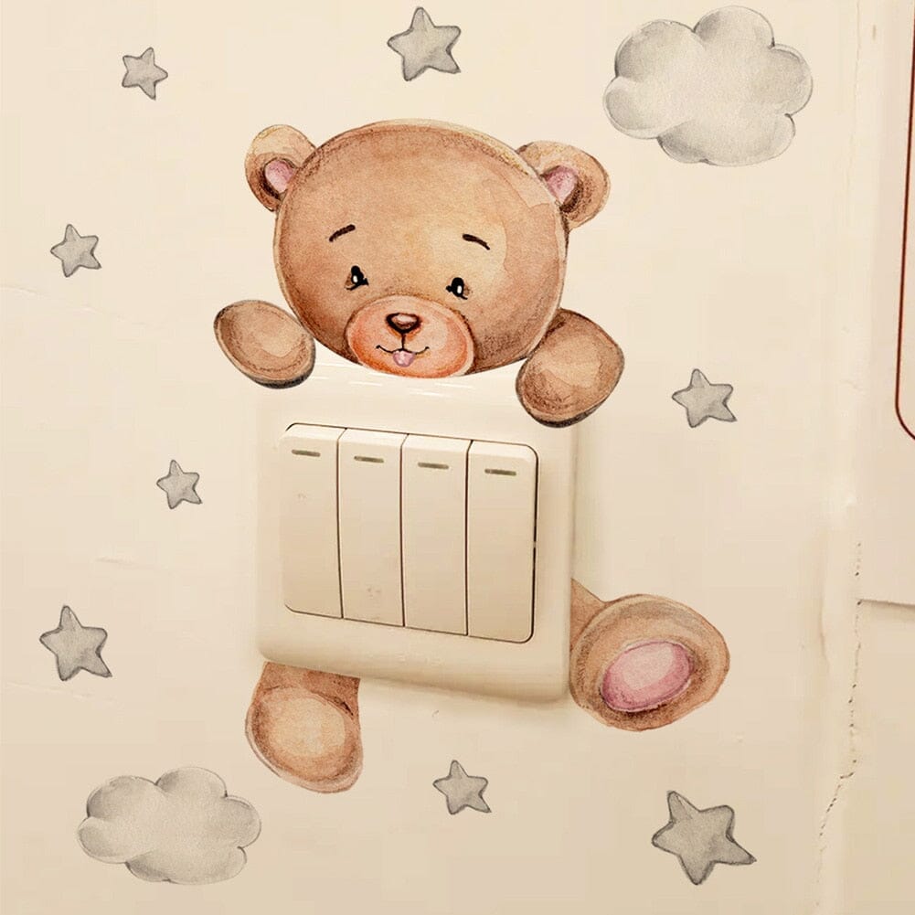 Stickybear™ - Sticker ourson décoratif | Chambre d'enfants - Bébés et Mamans