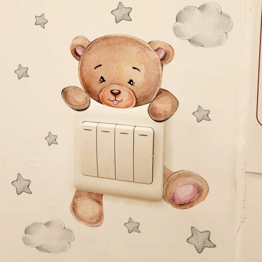 Stickybear™ - Sticker ourson décoratif | Chambre d'enfants - Bébés et Mamans