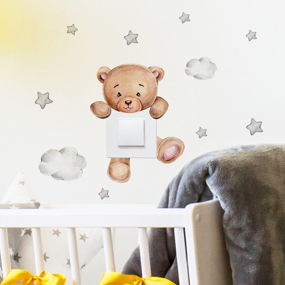 Stickybear™ - Sticker ourson décoratif | Chambre d'enfants - Bébés et Mamans