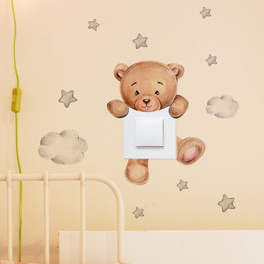 Stickybear™ - Sticker ourson décoratif | Chambre d'enfants - Bébés et Mamans