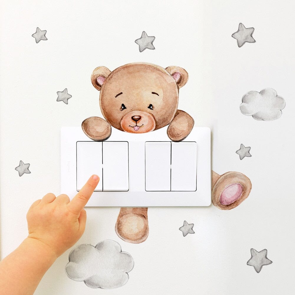 Stickybear™ - Sticker ourson décoratif | Chambre d'enfants - Bébés et Mamans