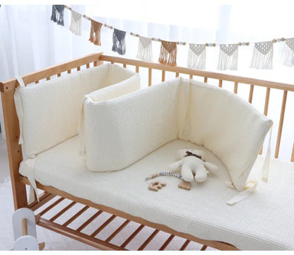 Tour de lit bébé | Blanc - Bébés et Mamans